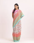 Gajrang Block Printed Saree