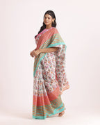 Gajrang Block Printed Saree