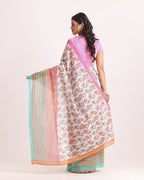 Gajrang Block Printed Saree