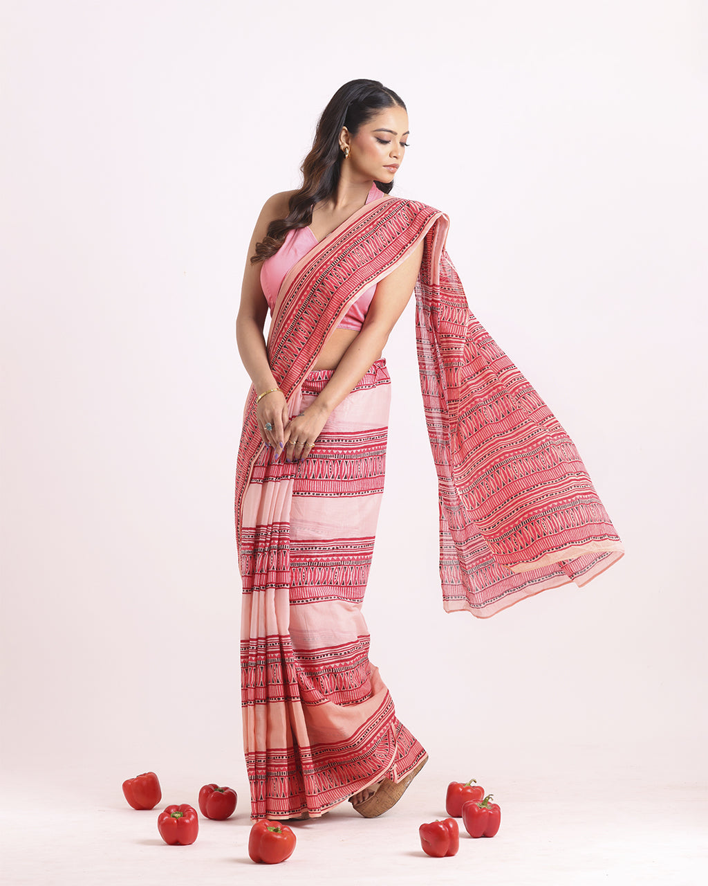 Rangrekha Block Printed Saree