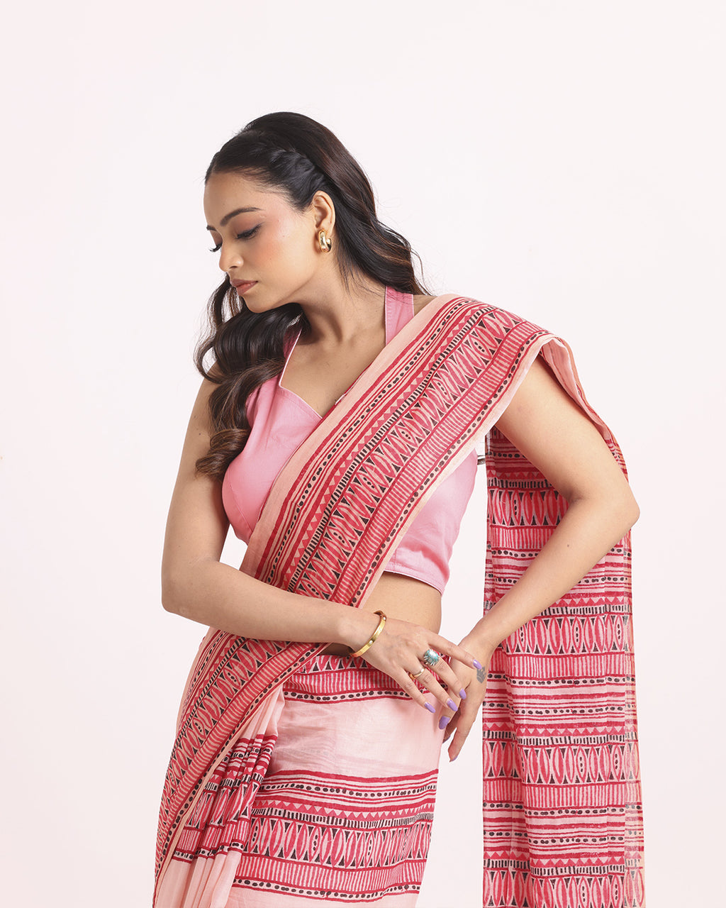 Rangrekha Block Printed Saree