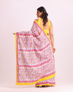Kusum Katha Block Printed Saree