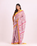 Kusum Katha Block Printed Saree