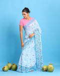 Aasmaani Block Printed Saree