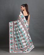 Vanphool Block Printed Saree
