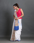 Neel Angan Block Printed Saree