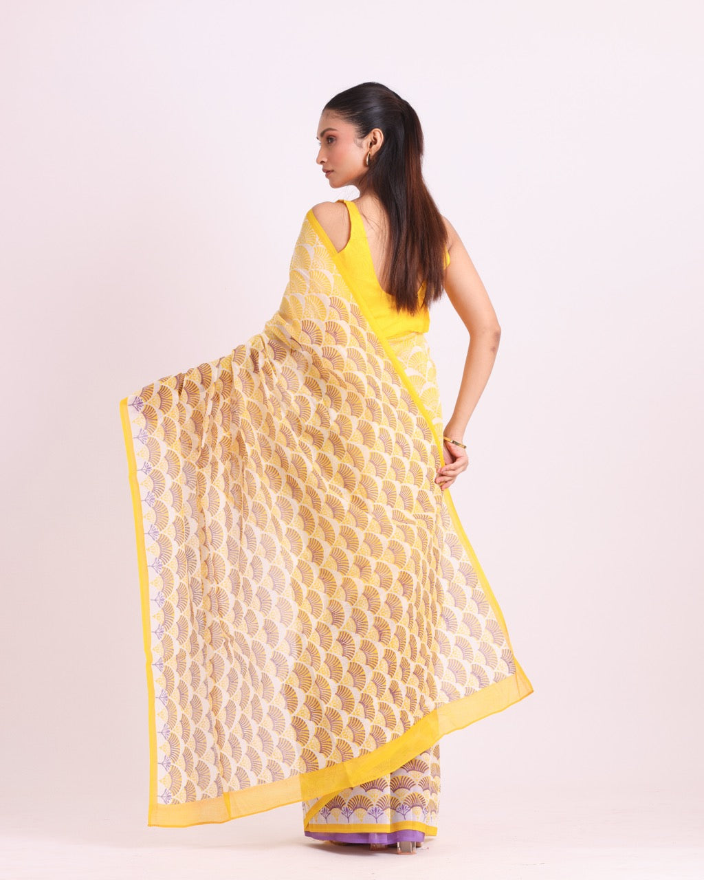 Aabha Block Printed Saree