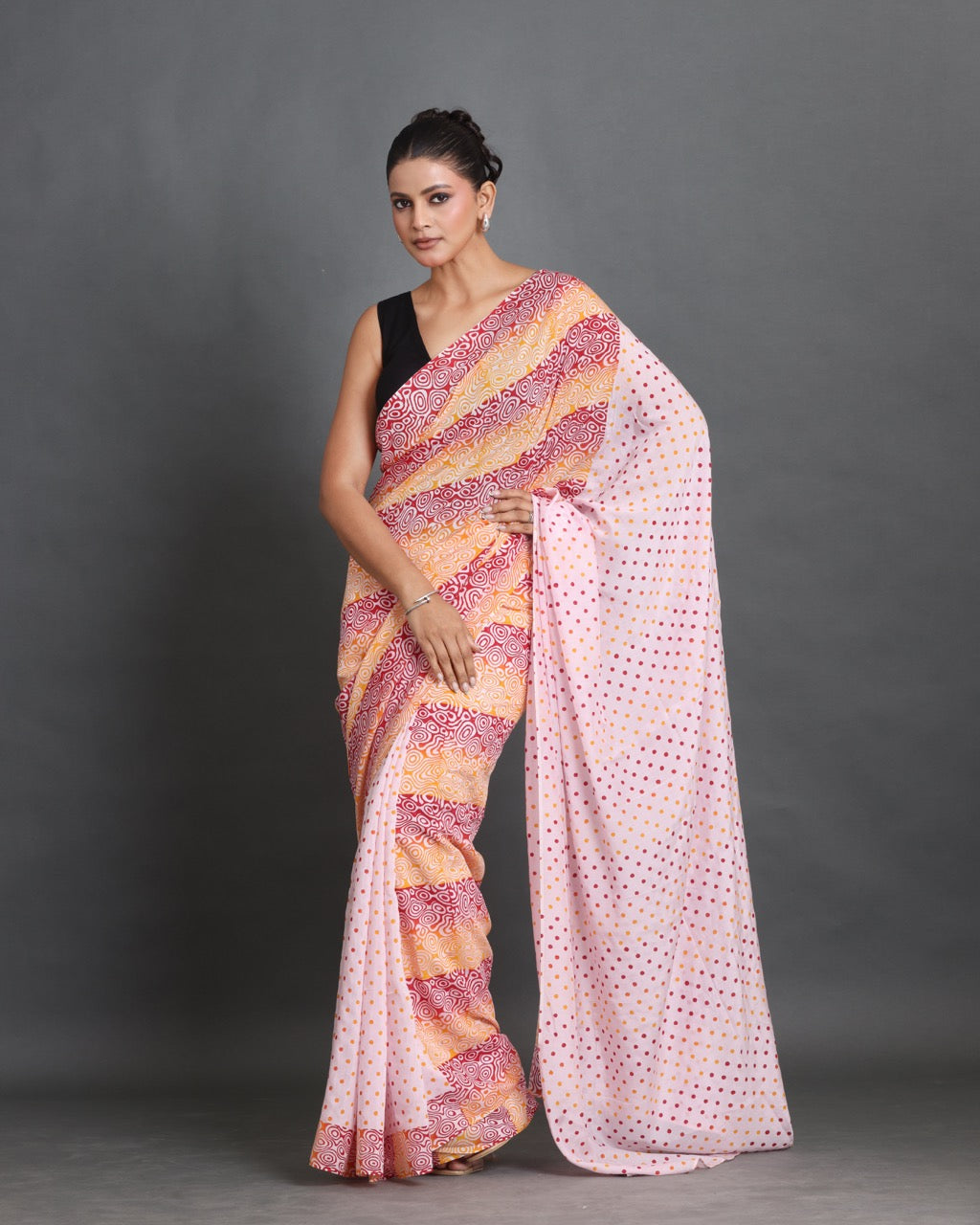 Rangrez Block Printed Saree