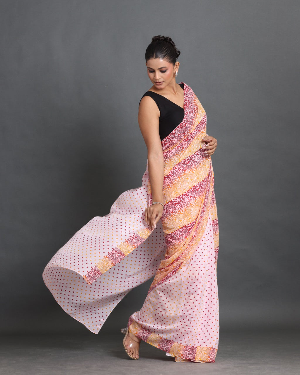 Rangrez Block Printed Saree