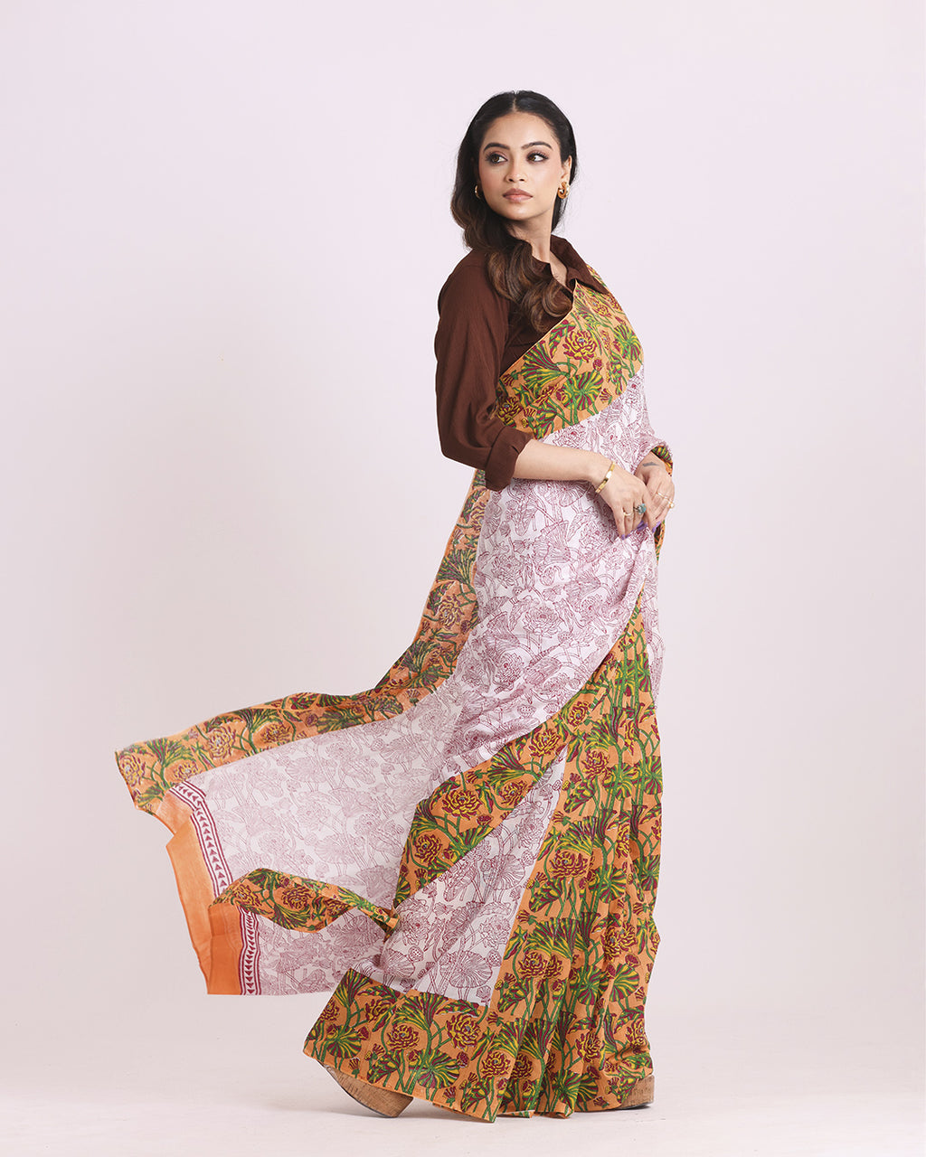 Palashini Block Printed Saree