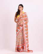 Kusum Block Printed Saree