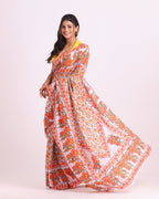Kusum Block Printed Saree