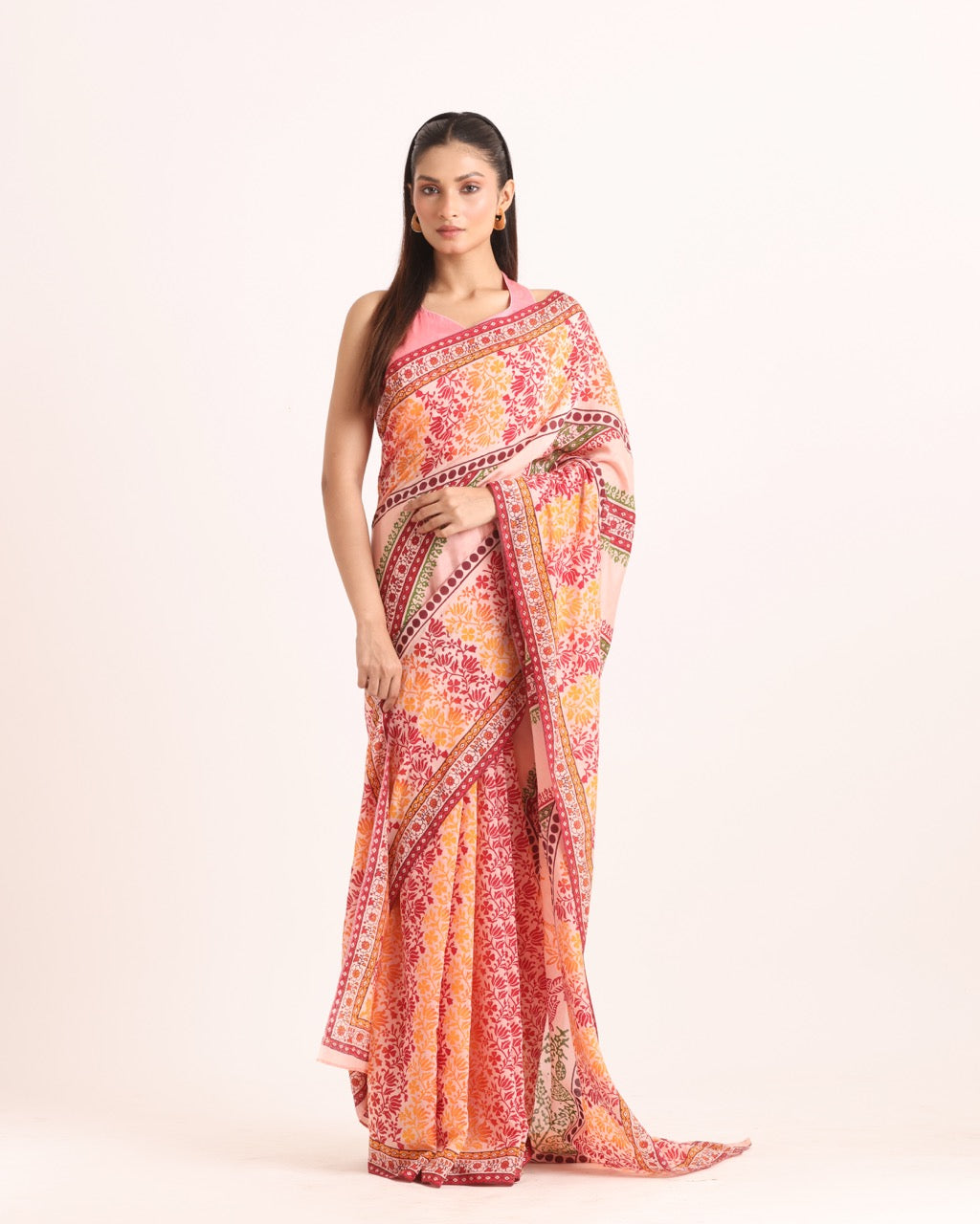 Anuraga Block Printed Saree