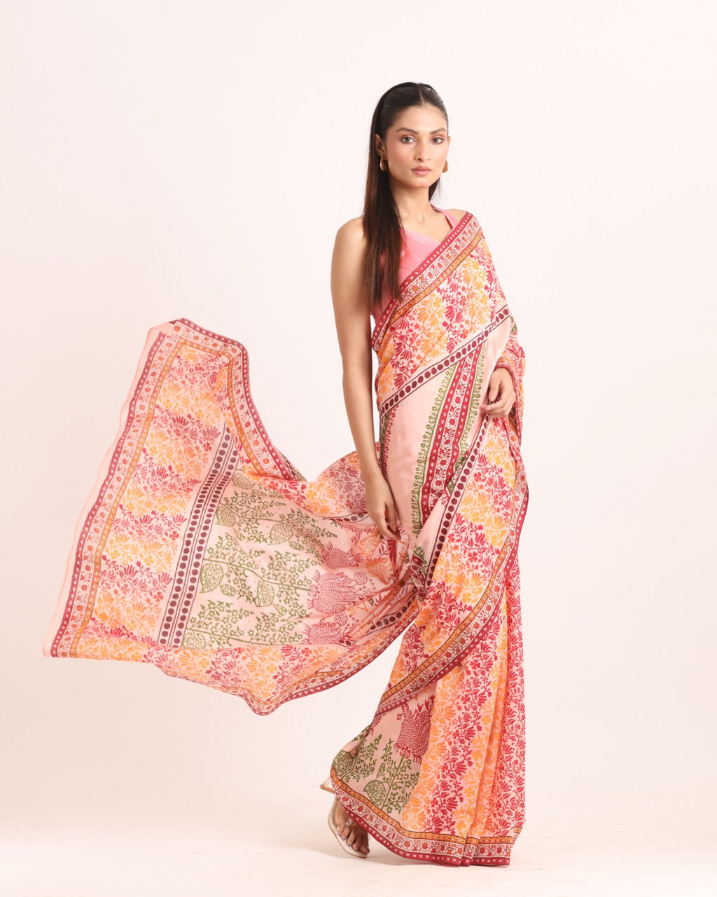 Anuraga Block Printed Saree