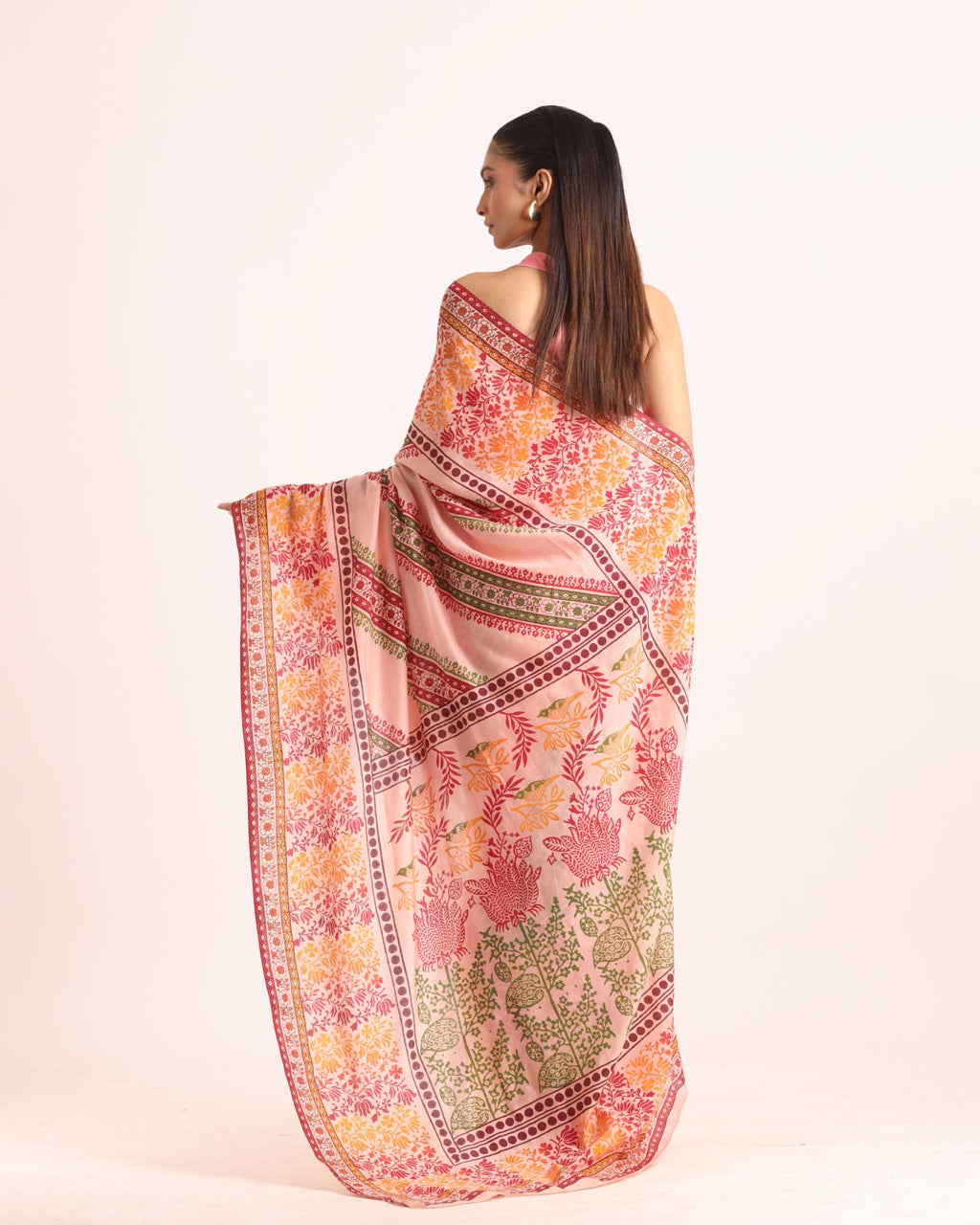 Anuraga Block Printed Saree