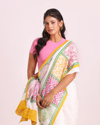 Kusum Vani Block Printed Saree