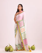 Kusum Vani Block Printed Saree