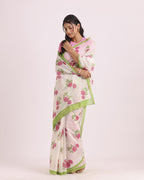Gulab Lata Block Printed Saree