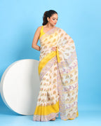Nodi Kotha Block Printed Saree