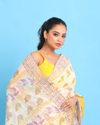Nodi Kotha Block Printed Saree