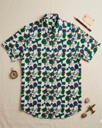 Wanderlust Block Print Mens  Half Shirt