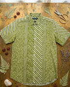 Pista green Cotton Half sleeve shirt