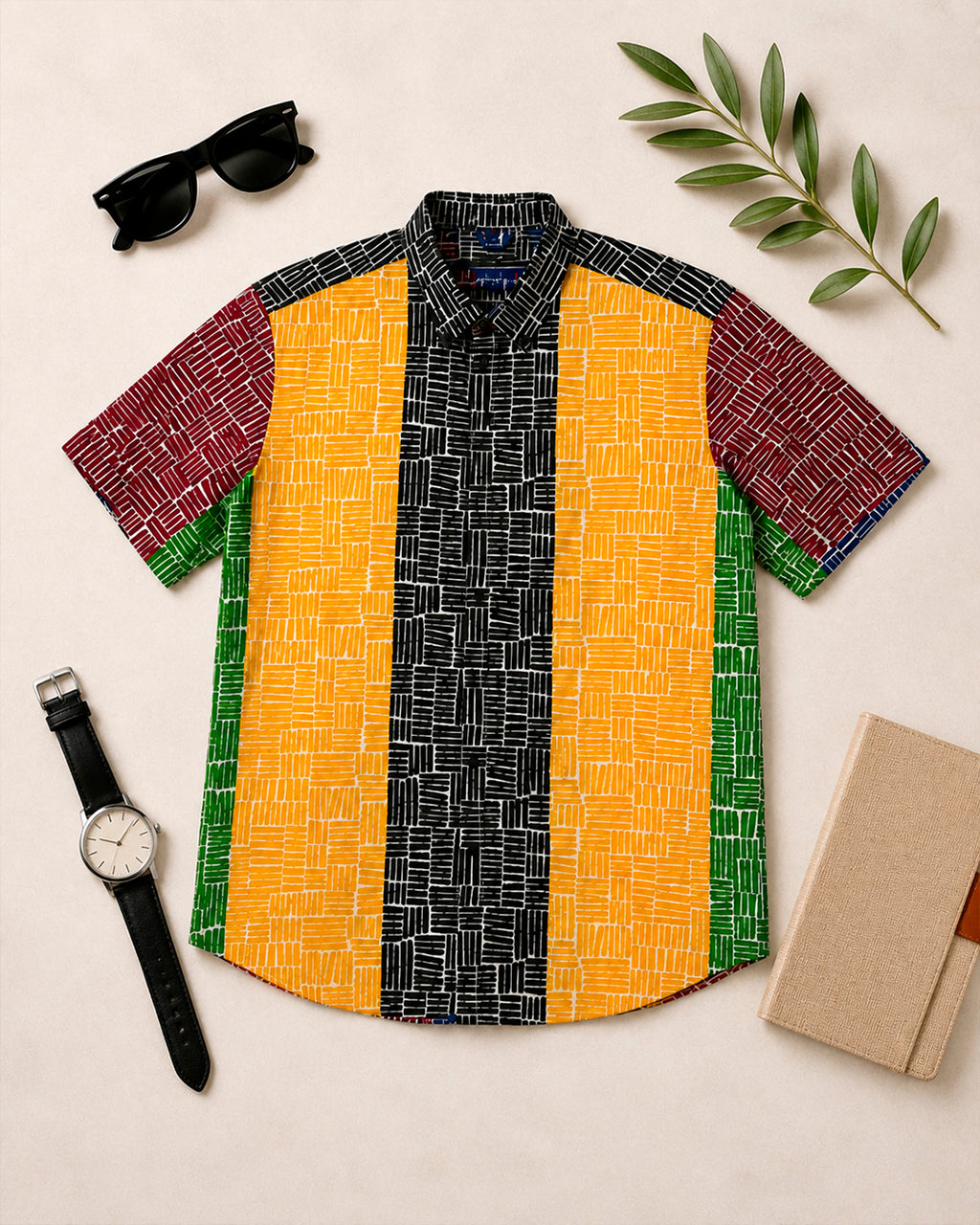 Quad Colour Mosaic Shirt