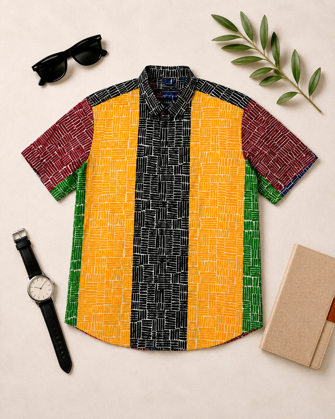 Quad Colour Mosaic Shirt