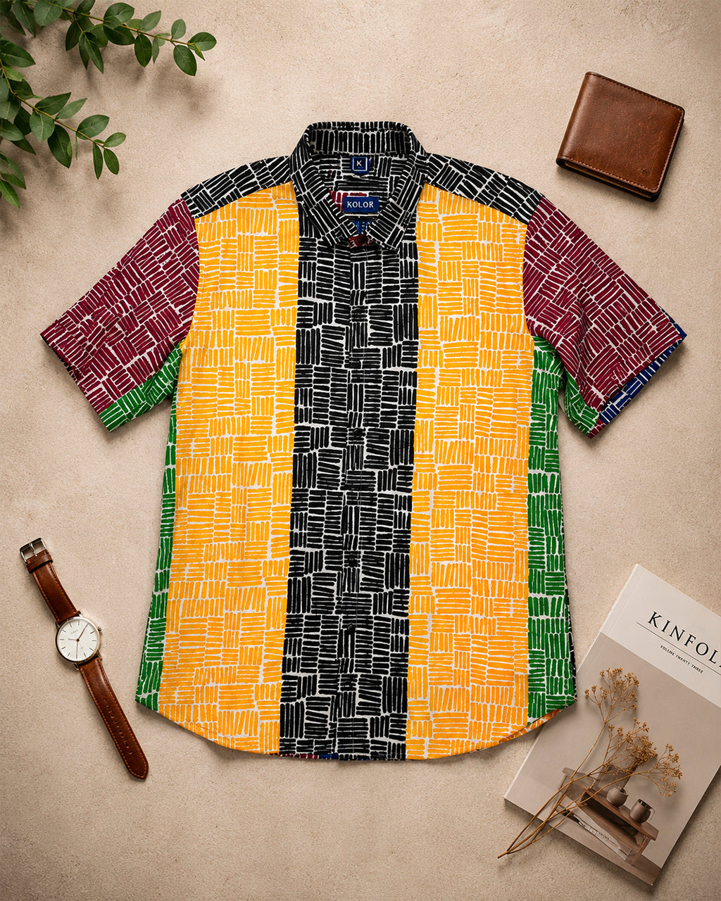 Quad Colour Mosaic Shirt