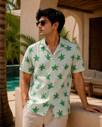 Green Turtle Printed Shirt