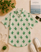 Green Turtle Printed Shirt