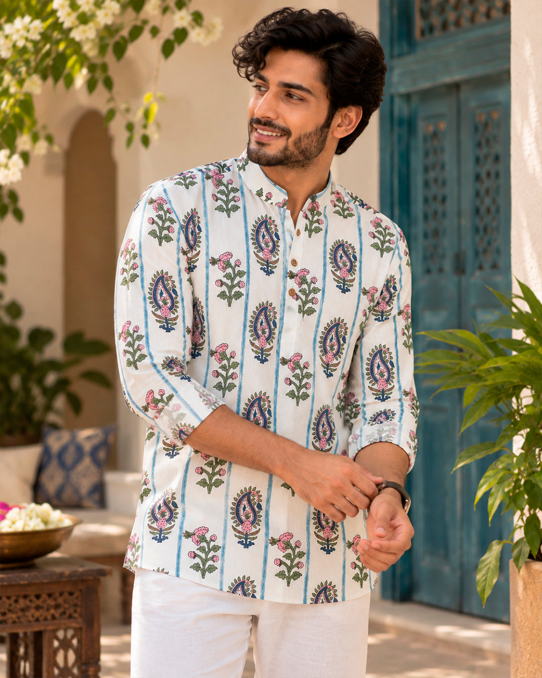 Gulab Buti Printed Kurta