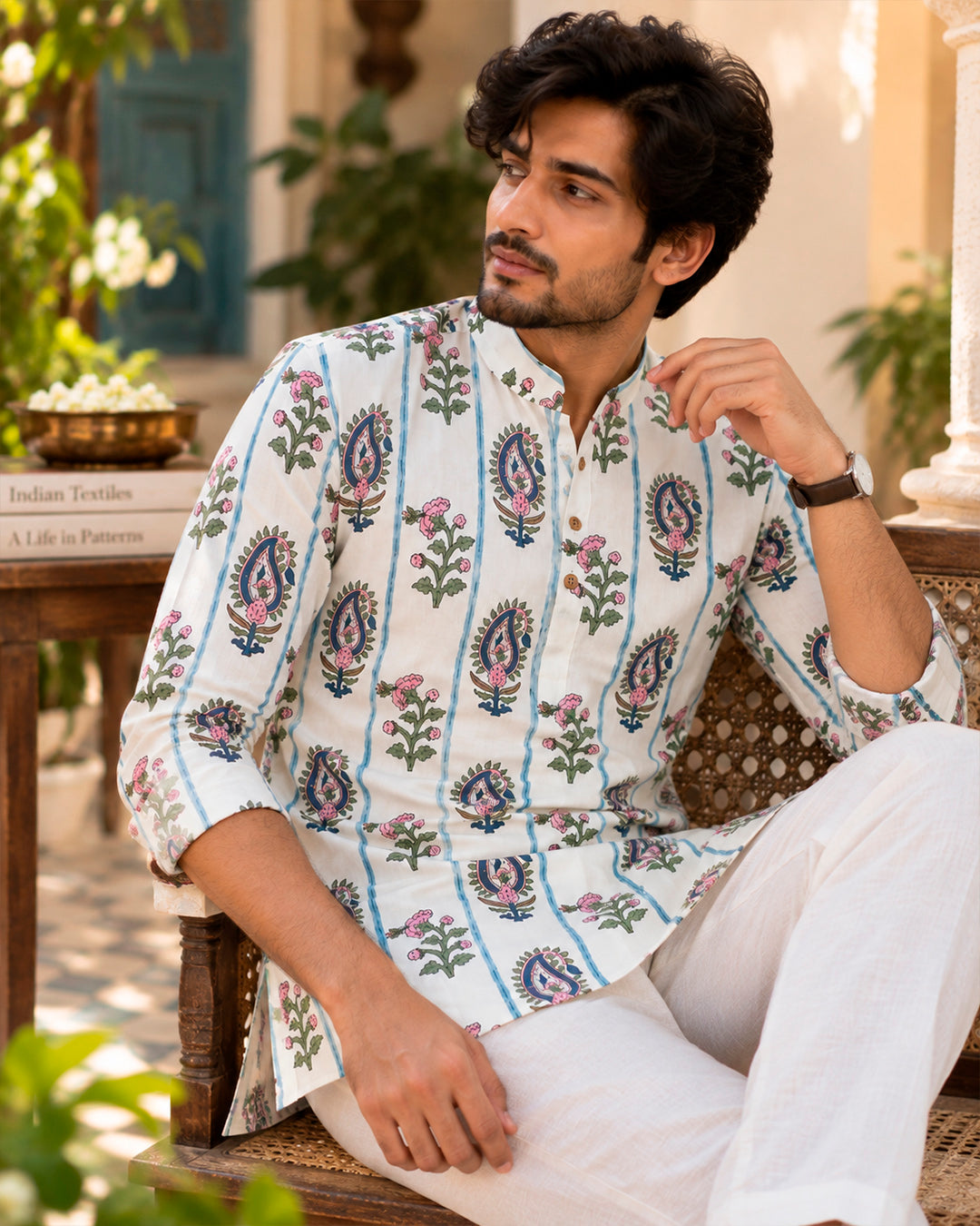 Gulab Buti Printed Kurta