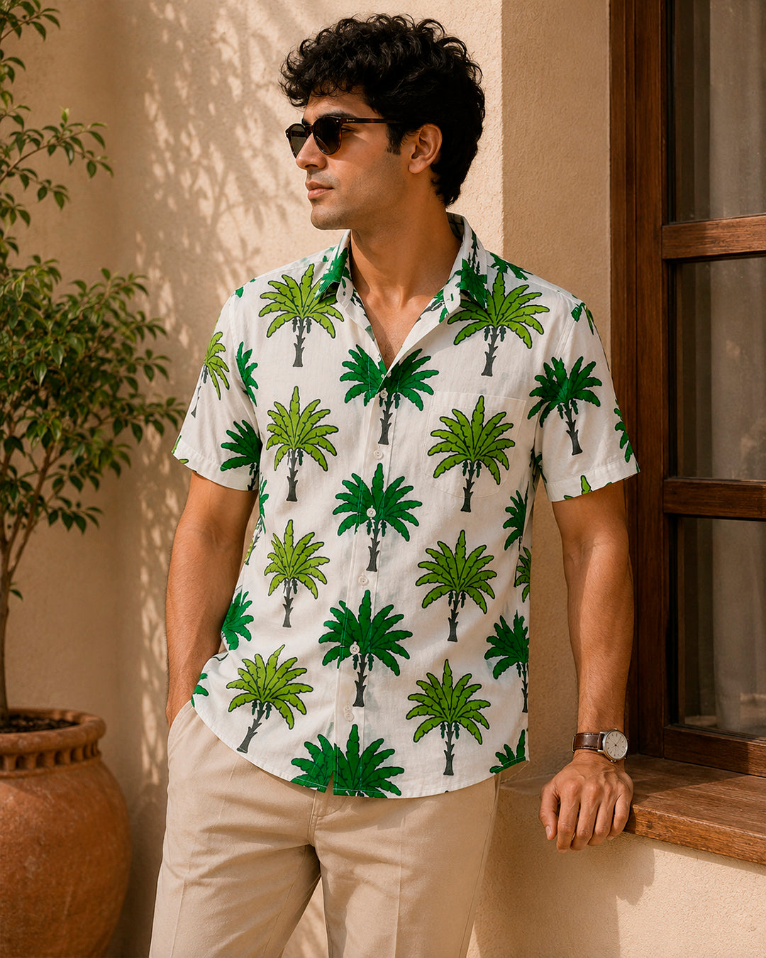 Green Coconut Tree Shirt