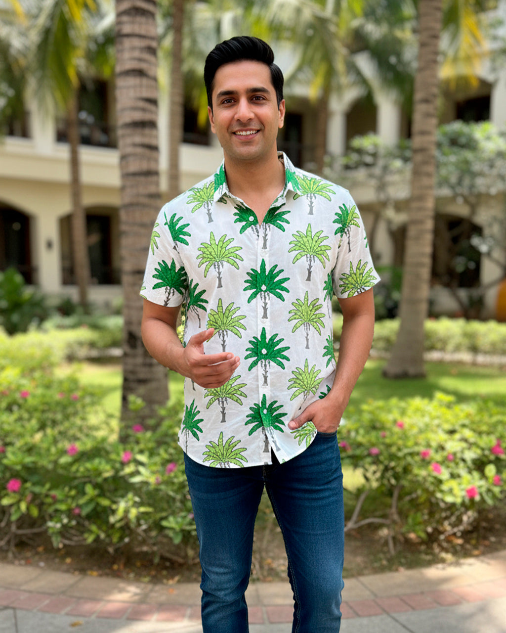 Green Coconut Tree Shirt