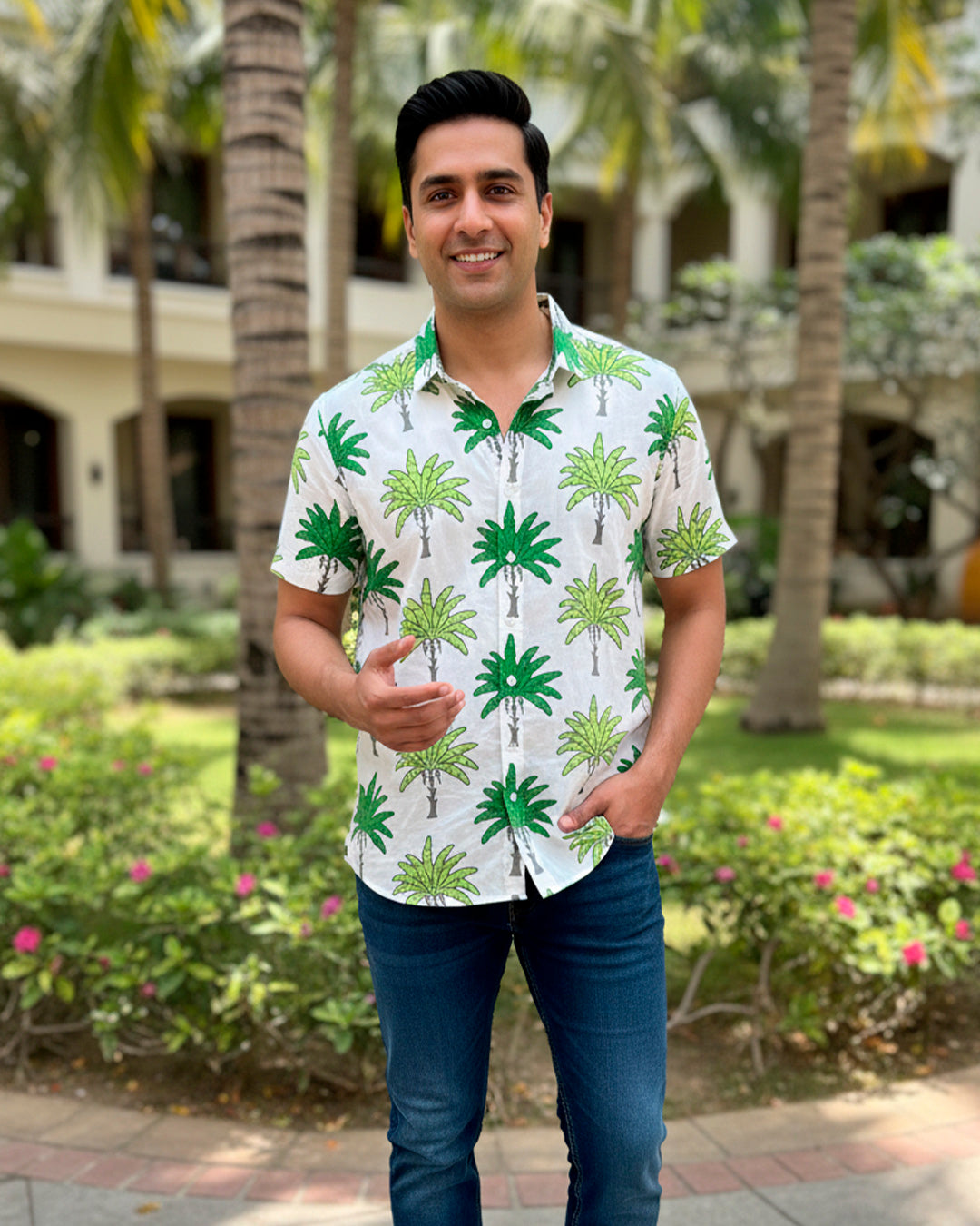 Green Coconut Tree Shirt