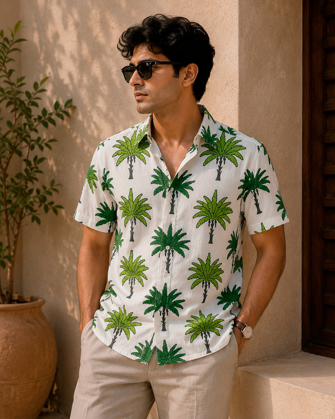 Green Coconut Tree Shirt