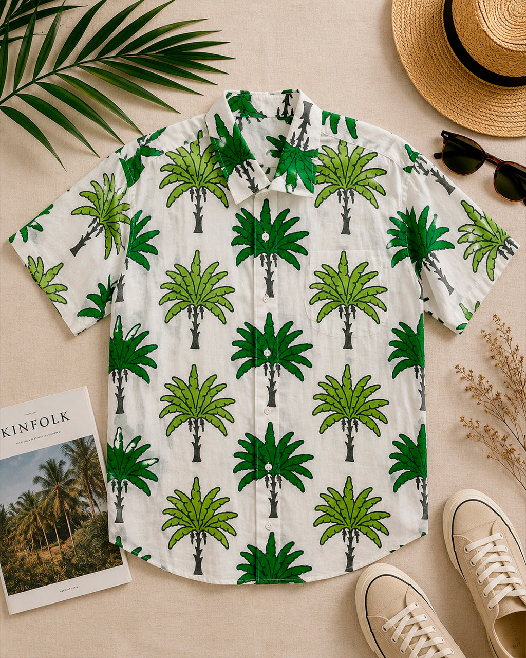 Green Coconut Tree Shirt