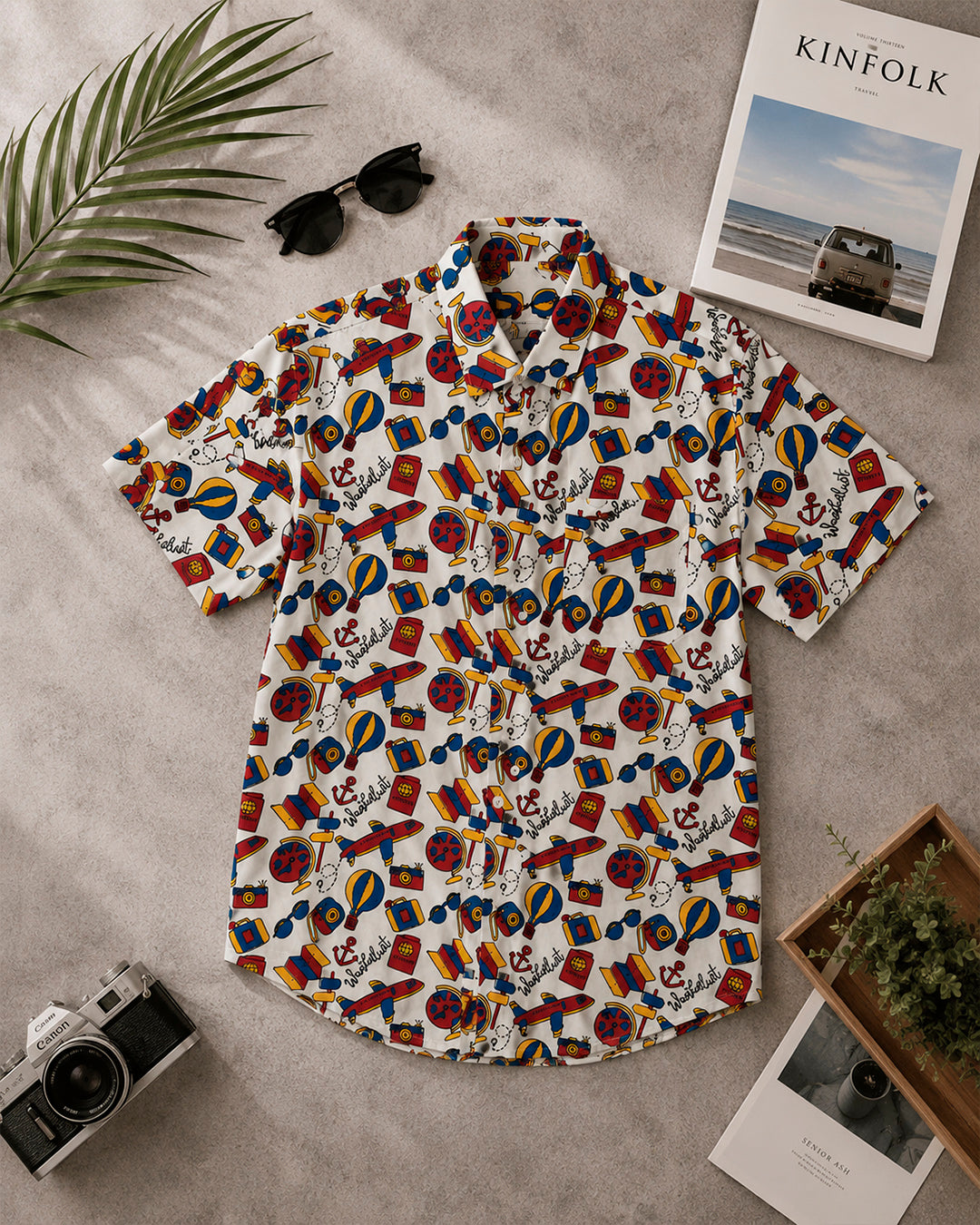 Wanderlust Pattern Printed Shirt