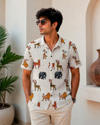 Safari Animals Printed Shirt