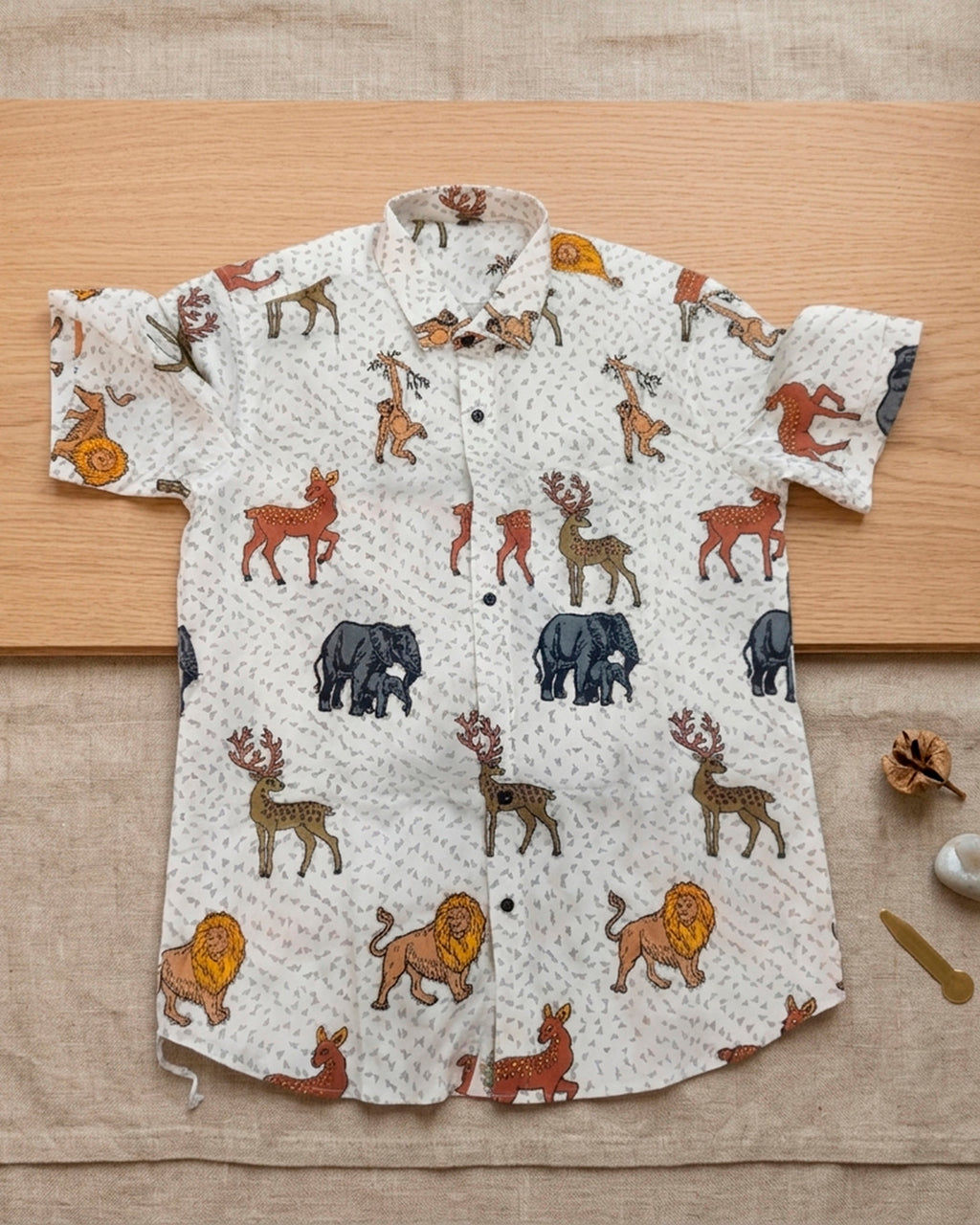 Safari Animals Printed Shirt