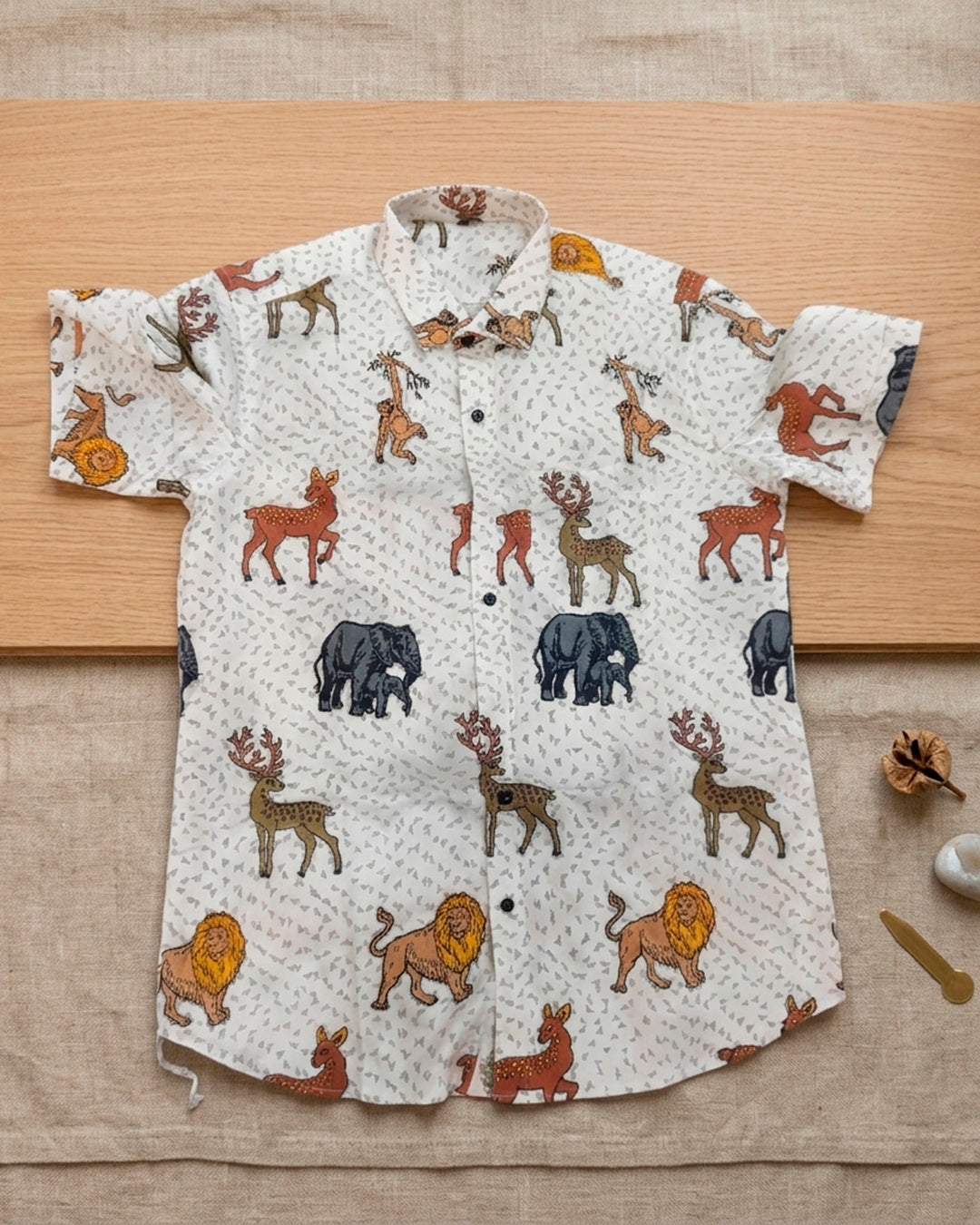 Safari Animals Printed Shirt