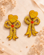 Yellow Bow Earring