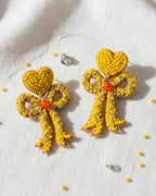 Yellow Bow Earring