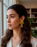 Yellow Bow Earring
