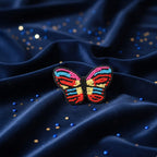 Multi Colour Butterfly Brooch