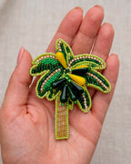 Coconut Tree Brooch