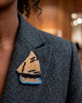 White Ship Brooch