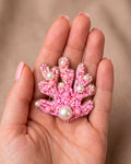 Pink Sea Weed Brooch Pin