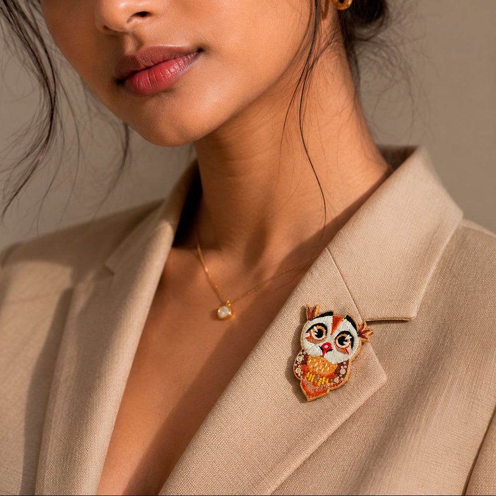 Owlet Brooch